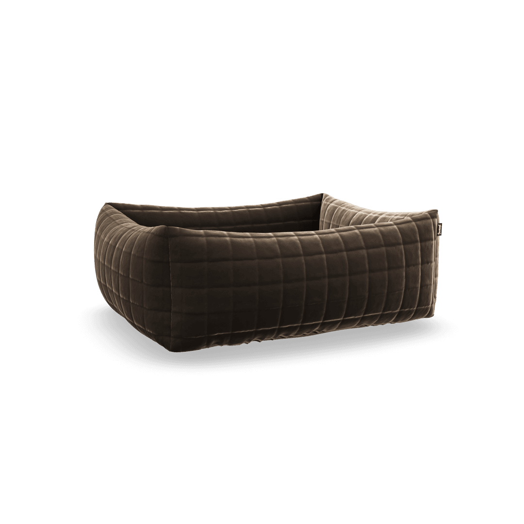 Hundebett 60x70 Solemio Quilt - Dunkelbraun 04