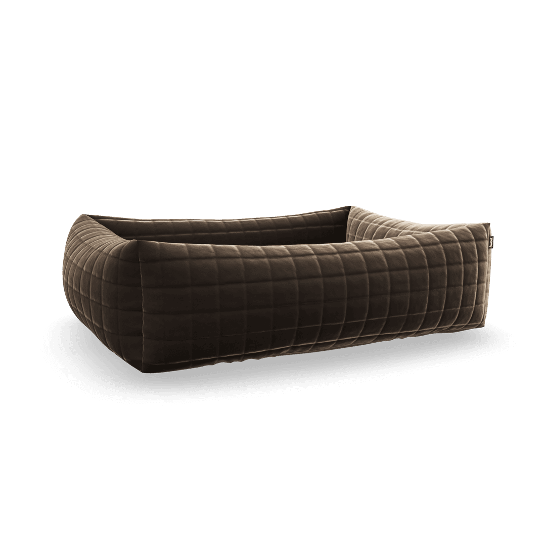 Hundebett 90x70 Solemio Quilt - Dunkelbraun 04