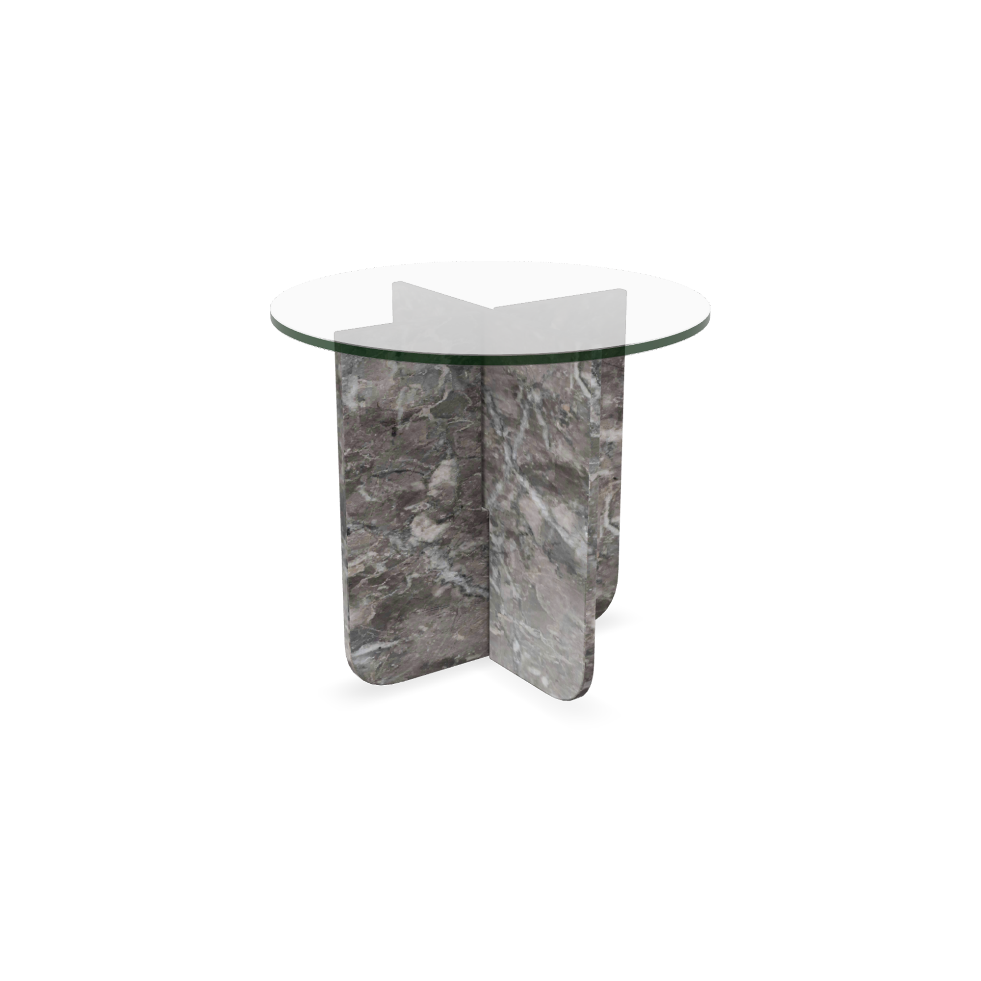 Couchtisch - Alex Grey (Auslaufmodell in diesem Stein) + Glas